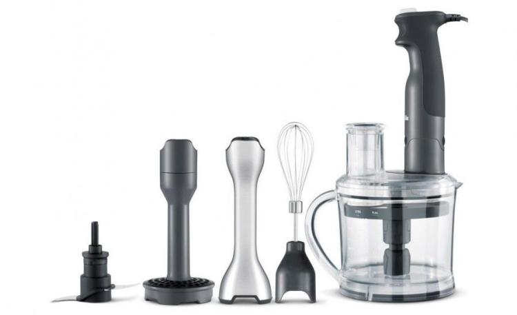 Bella Immersion Blender with Whisk Attachment - Black