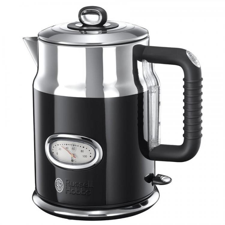 Russell Hobbs 21671 – 70 Retro Classic Noir Electric Kettle, Black 220  VOLTS NOT FOR USA