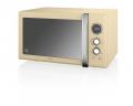 Swan SM22080CN Retro Digital Combi Microwave with Oven and Grill, 25 Litre, 900 W, Cream [Energy Class e] 220 volts NOT FOR USA