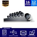 SAMSUNG C75100-12REF 16CHANNEL 1080P HD 2TB SECURITY SYSTEM WITH 2 ADDITIONAL CAMERAS (REFURBISHED)110-220VOLTS