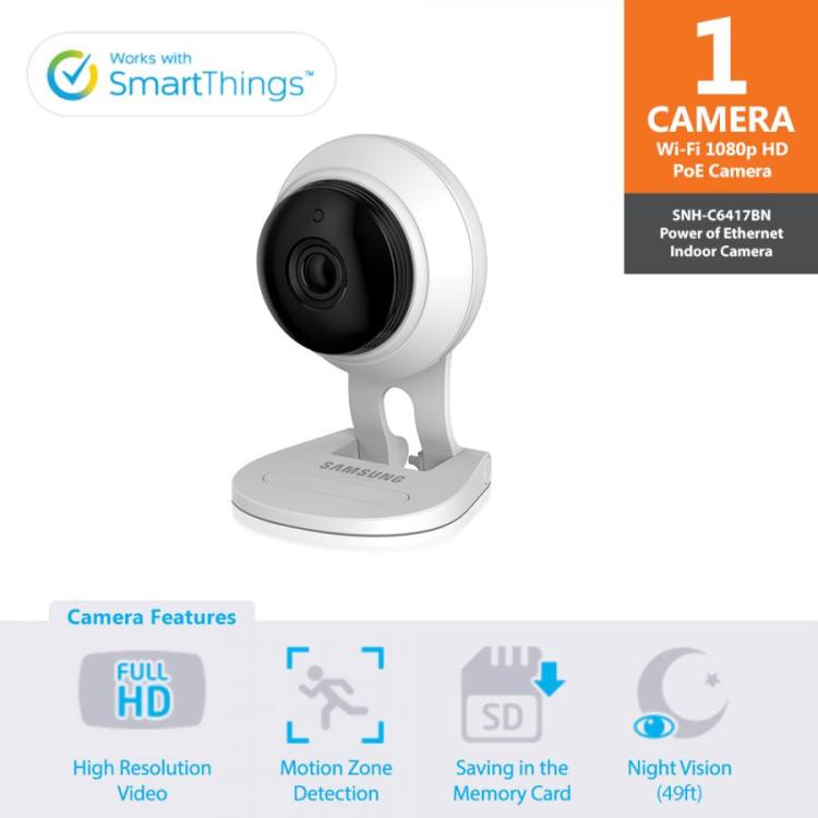 SmartCam HD 1080p Full HD WiFi Camera Security - SNH-E6411BN