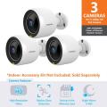 SAMSUNG 3 PACK V6430BN FULL HD WIFI 1080P POE OUTDOOR HOME MONITORING CAMERA 110-220 VOLTS