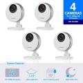 SAMSUNG 4 PACK OF SNH-P6410BN  SMARTCAM FULL HD WIFI 1080P IP CAMERA 110-220 VOLTS