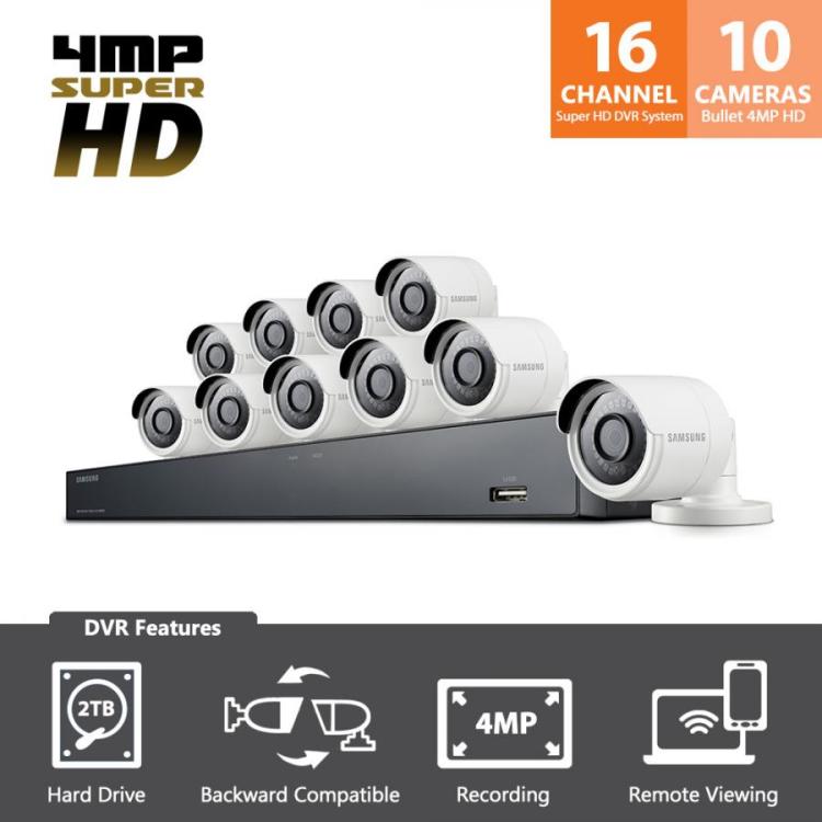 samsung wisenet 16 channel 10 camera