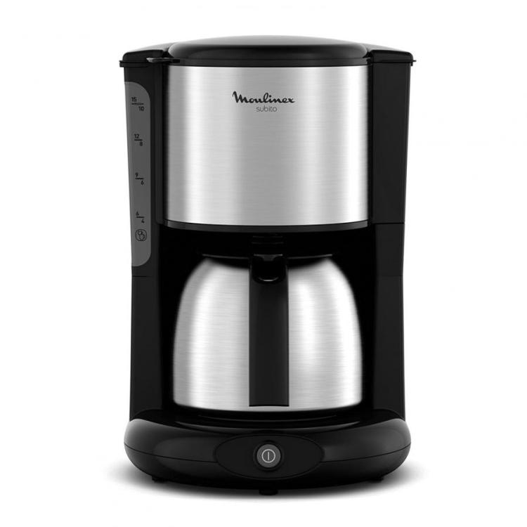 Moulinex FG364800 Subito Stainless Steel Pot Stainless Steel Coffee Maker  Stainless Steel 220 VOLTS NOT FOR USA