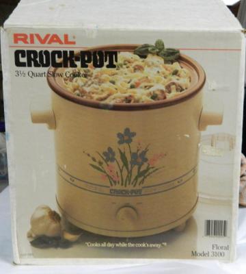 Vintage B072WJPCK8 RIVAL 3150 3.5QT CROCKPOT SLOWCOOKER 220 VOLTS AND NOT FOR USA