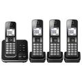 Panasonic KX-TGD324EB Cordless Home Phone  - Pack of 4 220 VOLTS NOT FOR USA