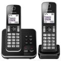 Panasonic KX-TGD322EB Cordless Home Phone - Pack of 2, 220 VOLTS NOT FOR USA