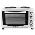 Vonshef 13217 Large Toaster Oven w/Double Hot Plate for 220 VOLTS NOT FOR USA
