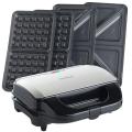 Vonshef 13177 Two-in-One 2-Slice Sandwich and Waffle Maker - 800W, 220 Volts not for usa