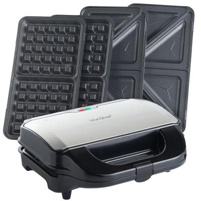 Black Decker gbd1043-cl 3-in-1 Sandwich Waffle Maker Panini GRI