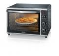 Severin 2058 Toast Oven with Convection, 42 Litre, 1800 Watt, Black/ Silver 220 Volts (NOT FOR USA)