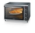 Severin 2058 Toast Oven with Convection, 42 Litre, 1800 Watt, Black/ Silver 220 Volts (NOT FOR USA)