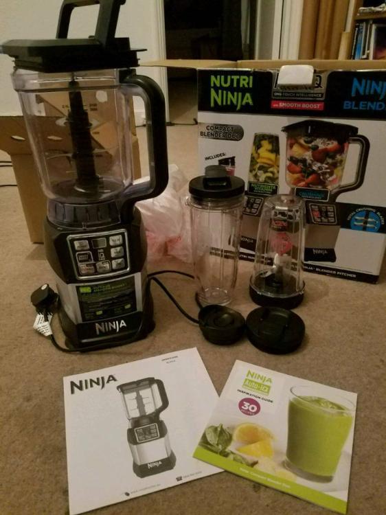 Ninja Nutri BL492UK 1200W Blender Duo with Auto iQ 220 Volts NOT FOR USA