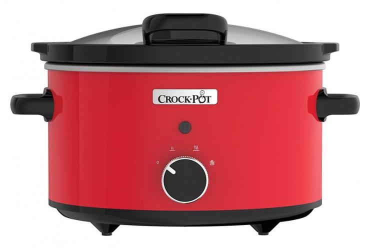 Crock-Pot CSC037 Slow Cooker with Hinged 3.5 Red 220 Volts NOT FOR