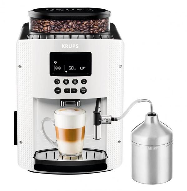 Krups Ea8161 Automatic Coffee Machine 1 8 L 15 Bar Autocuccino Krups Ea8161 Automatic Coffee Machine 1 8 L 15 Bar Autocuccino System Lc Display White 220 Volts Not For Usa