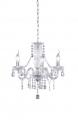 Reality Lights R11073000 Chandelier 3-flames / from acrylic in clear / 3x E14 max. 40 W without bulb 220 VOLTS NOT FOR USA