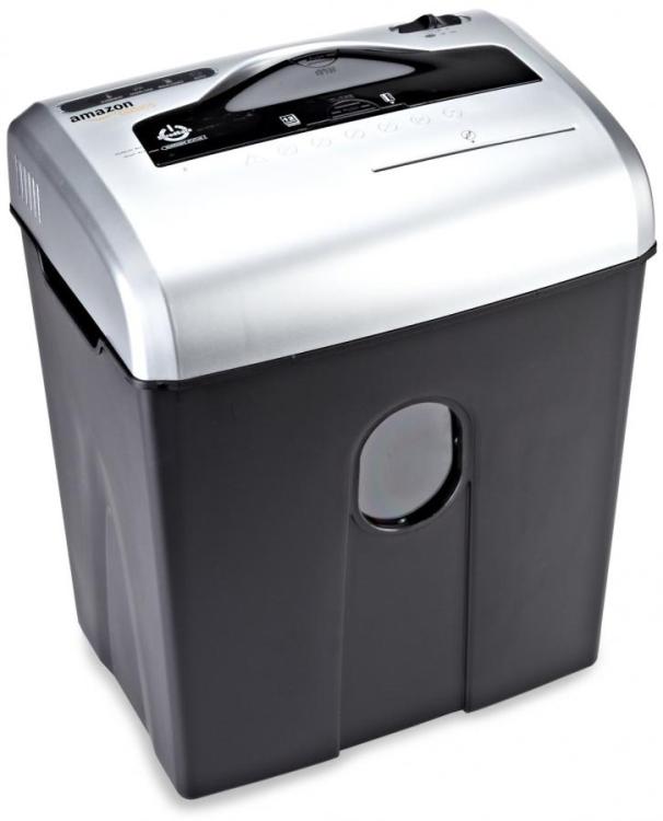   Basics 12 Sheet Cross Cut Paper and Credit Card Home  Office Shredder with 4.8 Gallon Bin, Black : Office Products