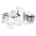 Bosch MUM4880 food processor (600 watt, stainless steel mixing bowl, continuous shredder, meat grinder, juicer) white 220 VOLTS NOT FOR USA