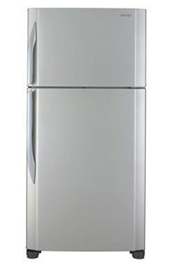 Sharp SJ-KT63R 2-Door Classic Refrigerator 220 Volts (SILVER STAINLESS) NOT FOR USA