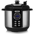 Tower Pro T16008 One Pot Express 14-in-1 Electric Pressure Cooker with Smoker, 6 Litre, 1000 Watt - Stainless Steel 220 volts NOT FOR USA