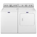 Maytag MVWC400XW Top-Load Washer 220-240 Volts 50Hz & Maytag 3LMED415FW 15 kg/7.0 cu. ft Capacity Electric Front-Load Dryer 220-240 Volts 50Hz NOT FOR USA