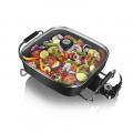 Tower Cerastone T14010 Electric Sauté Pan with Non Stick Ceramic Coating, 1500 Watt, Black 220 VOLTS (NOT FOR USA)