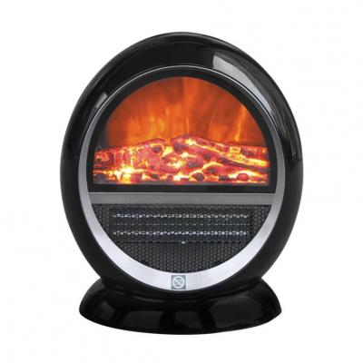 Benross PTC Ceramic Oscillating Fireplace Flame Effect Heater, 1500 W, Black 220Volts (NOT FOR USA)