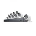 SAMSUNG SDH-C85101 WISENET 16 CHANNEL 4MP SUPERHD SECURITY SYSTEM WITH 2TB HDD AND 10 1080P CAMERAS