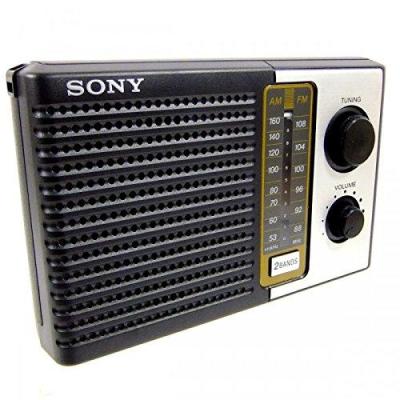 Sony ICF-F10 Two 2 Band FM/AM Portable Battery Transistor Radio NOT FOR USA