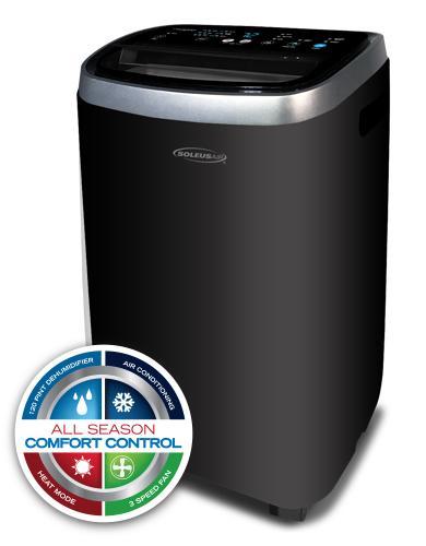 Soleus Air 12,000 BTU Portable Air Conditioner with Remote PSH-08-01.