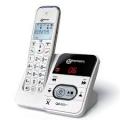 Geemarc Amplidect295 Amplified Cordless Telephone with Answering Machine and CID - White- 220 VOLTS NOT FOR USA