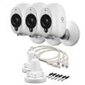 Swann Smart Security Wire-Free 1080p Security Camera 3-Pack with 2 Stands 110-220 VOLTS