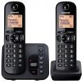Panasonic KX-TGC222EB Digital Cordless Phone with LCD Display – Black 220 VOLTS (NOT FOR USA)