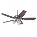 Hunter Fan 50561 Builder Plus Ceiling Fan with Light, Brushed Nickel, 65 W, 132 cm 220-240 Volts (NOT FOR USA)