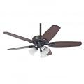 Hunter Fan 50562 Builder Plus Ceiling Fan with Light, New Bronze, 65 W, 132 cm 220-240 VOLTS (NOT FOR USA)