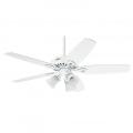 Hunter Fan 50560 Builder Plus Ceiling Fan with Light, White, 65 W,132 cm 220-240 VOLTS (NOT FOR USA)
