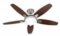 Hunter Fan 50612 Contempo Ceiling Fan with Light, Brushed Nickel, 52 W, 132 cm 220-240 Volts NOT FOR USA