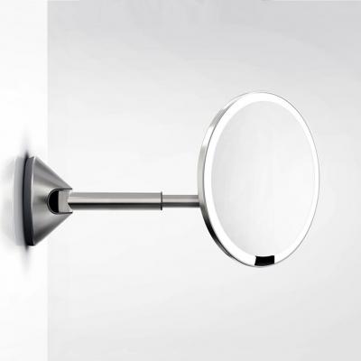 simplehuman RXM Stainless Steel Mains Wired Wall Mount Sensor Mirror with 5X Magnification, Silver 220 VOLT NOT FOR USA