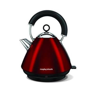 Morphy Richards 102029 Accents Pyramid Kettle  Traditional Electric Kettle Red 220 VOLTS NOT FOR USA