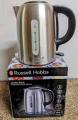 Russell Hobbs 20460 Buckingham Quiet Boil 1.7 L 3000 W Kettle Brushed Stainless Steel Silver 220 VOLTS NOT FOR USA