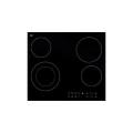 Elba HB-AV460 EF 60cm Vitro Ceramic Hob with Sensor Touch 220-240  Volts NOT FOR USA