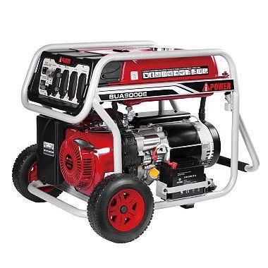 A-iPower SUA9000E 7,000 / 9,000 Watt Gasoline Powered Generator with Electric Start  110-240 VOLTS