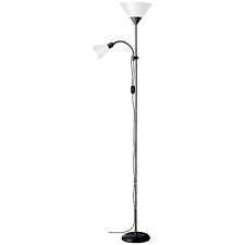 Brilliant spari Floor Uplighter with Reading Light, 1 x E27 Maximum 53 W, Aluminium/Plastic 93008/76 220 VOLTS NOT FOR USA