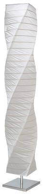 Ranex Twister BYR6000040 Floor Lamp brushed Steel With White Paper Shade 220 VOLTS NOT FOR USA