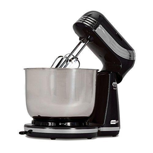 Dash Everyday 3 qt. Black 6-Speed Stand Mixer