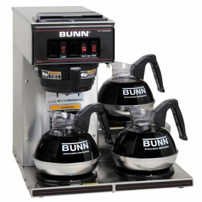 Bunn VP17-3 Commercial Pourover Brewer with 3 warmers 110 volts only for USA