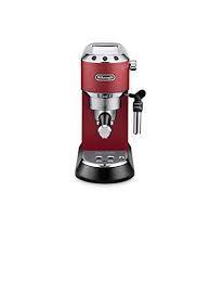 Delonghi EC685.R DEDICA Espresso Machine Coffee Maker, Red, 220 Volts NOT FOR USA