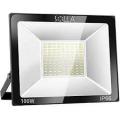 SOLLA 100W LED Floodlight Outdoor Security Light, 550W Equiv, 6000K Daylight White 220 VOLTS NOT FOR USA