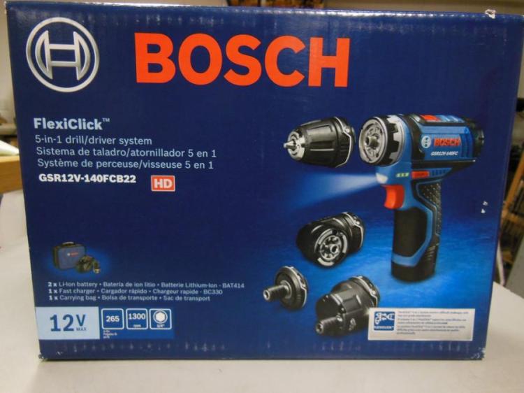 Sistema de taladro/atornillador Bosch GSR12 V 140fcb22 12 V, max Flexiclick  5 en 1